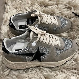 Golden goose running sole suede sneaker